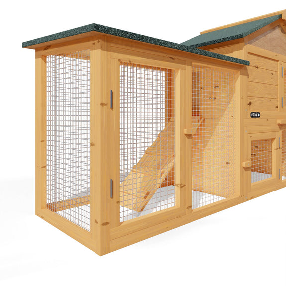 Konijnenhok 2 verdiepingen 204 x 45 x 84 cm - Afbeelding 6