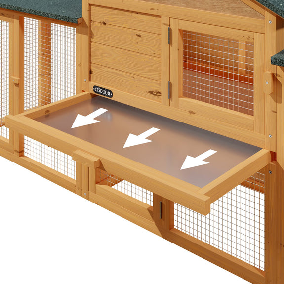 Konijnenhok 2 verdiepingen 204 x 45 x 84 cm - Afbeelding 7