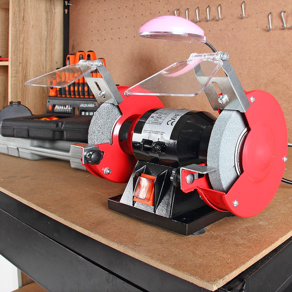 Dubbele slijpmachine 250W voor werkplaats - Afbeelding 7