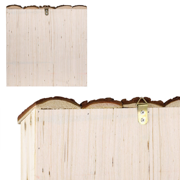 Insectenhotel van hout 30,5 x 9,5 x 31 cm - Afbeelding 4