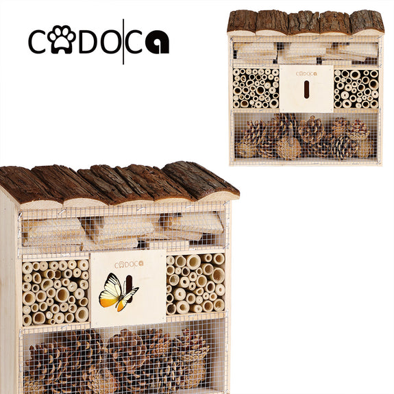 Insectenhotel van hout 30,5 x 9,5 x 31 cm - Afbeelding 11
