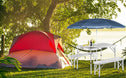 Inklapbare campingtafelset 3-delig - wit