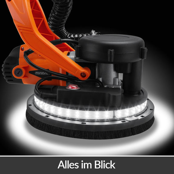 Wandschuurmachine 750W met LED en stofafzuiging - Afbeelding 7