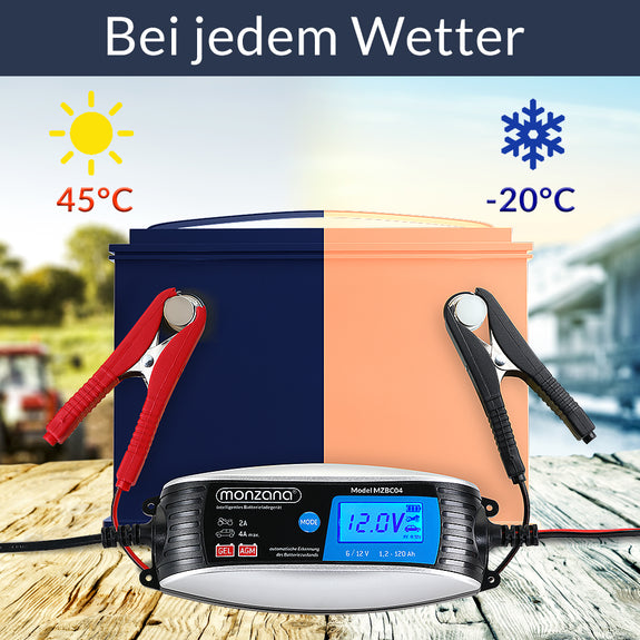 Acculader 6V en 12V voor auto en motor - Afbeelding 6