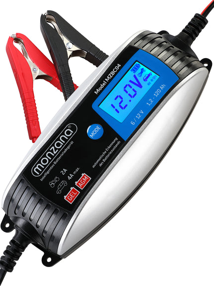 Acculader 6V en 12V voor auto en motor - Afbeelding 1