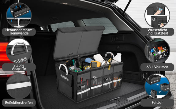 Kofferbak organizer 68 liter 60 x 35 x 30 cm - Afbeelding 10