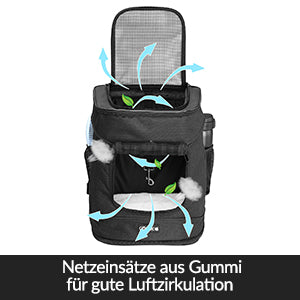 Kattenrugzak tot 20 kg 41 x 30 x 31 cm - Afbeelding 22