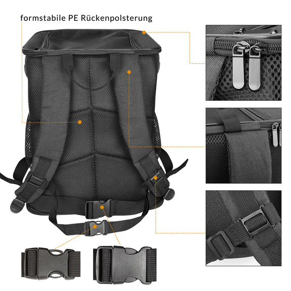 Kattenrugzak tot 20 kg 41 x 30 x 31 cm - Afbeelding 24
