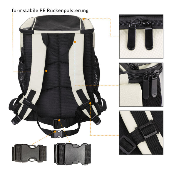 Kattenrugzak tot 20 kg 41 x 30 x 31 cm - Afbeelding 8