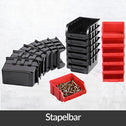 Gereedschapswand set met stapelboxen