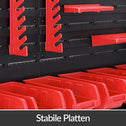 Wandrek met stapelboxen en gereedschaphouders