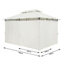 Paviljoen Topaz Beige 3x4m UV-bescherming 50+
