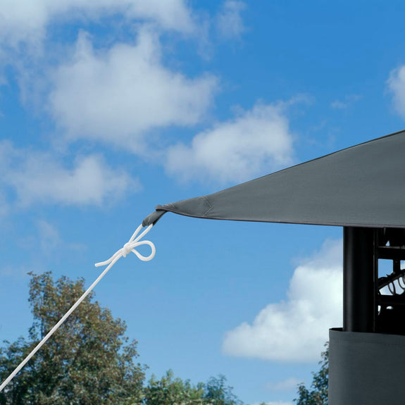 Paviljoen / Tuinpaviljoen Topaz - Antraciet - 3x4m - UV-bescherming 50+ - Afbeelding 6