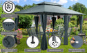 Paviljoen Topaz Antraciet 3x4m UV-bescherming 50+