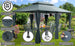 Paviljoen Topaz Antraciet 3x4m UV-bescherming 50+