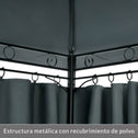 Paviljoen Topaz Antraciet 3x4m UV-bescherming 50+