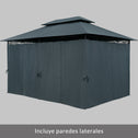Paviljoen Topaz Antraciet 3x4m UV-bescherming 50+