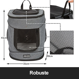 Kattenrugzak tot 20 kg 41 x 30 x 31 cm - Afbeelding 15