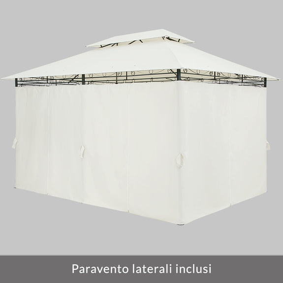Paviljoen / Tuinpaviljoen Topaz - Beige - 3x4m - UV-bescherming 50+ - Afbeelding 5