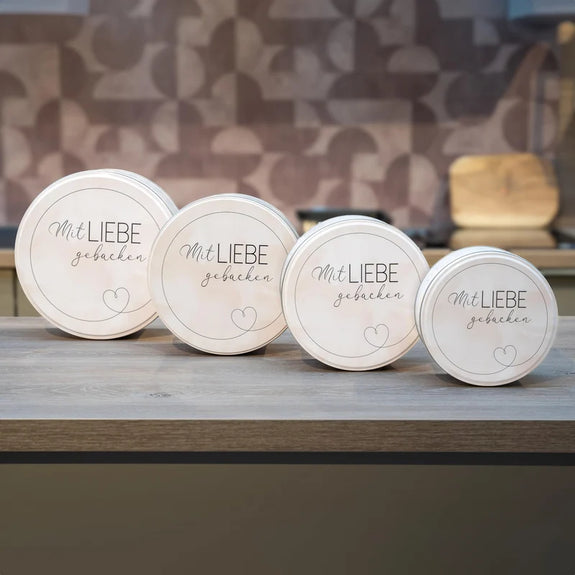 Koektrommelset 4-Delig – Wit met opdruk - Afbeelding 5