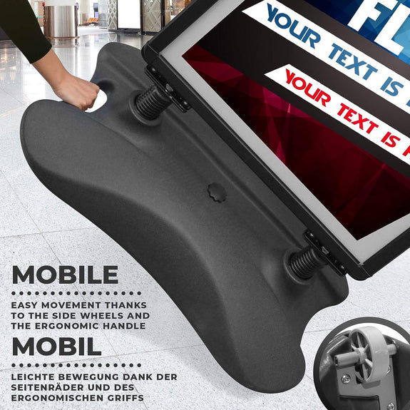 Klantenstopper, reclamebord, stoepbord in zwart - Afbeelding 3
