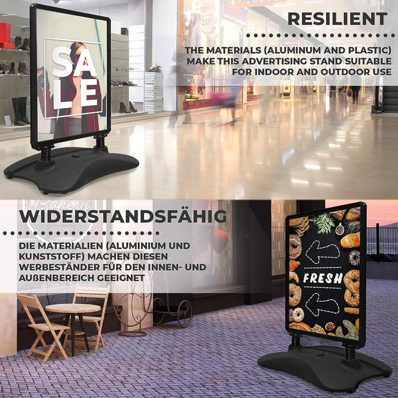 Klantenstopper, reclamebord, stoepbord in zwart - Afbeelding 5